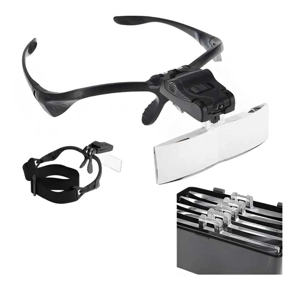 Foto do produto Lupa de Cabeça com Lentes Intercambiáveis