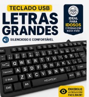 Foto do produto Teclado com Letras Grandes